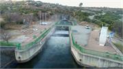 Arial shots of the Trans-Caledon Tunnel Authority Ash River outfall